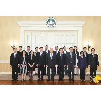 Encontro do Chefe do Executivo com o vice-ministro da Cultura e Turismo