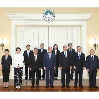 行政长官贺一诚会见中国银行副行长林景臻
