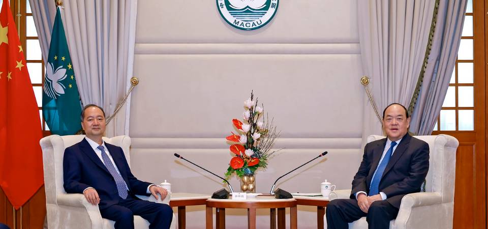 行政長官賀一誠與中聯辦主任鄭新聰會面