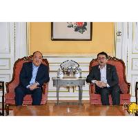 行政长官贺一诚与中国驻卢森堡大使华宁会面