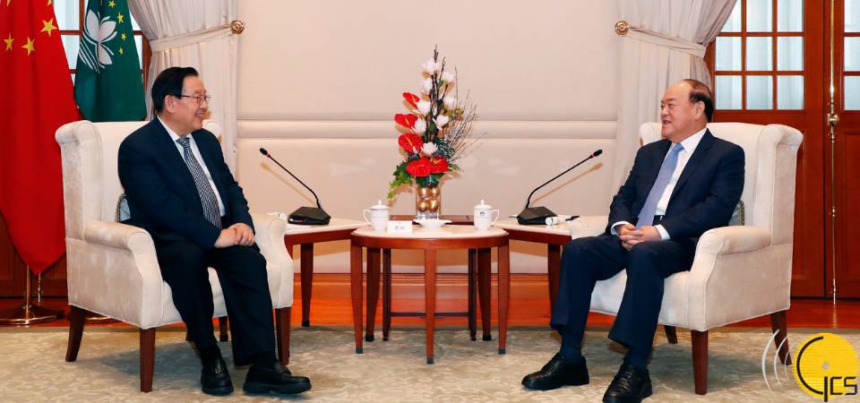 行政长官贺一诚与中国科协主席万钢会面