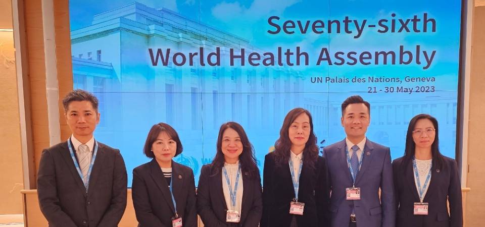 Delegação liderada pela Secretária para os Assuntos Sociais e Cultura, Ao Ieong U, participa na 76.ª Assembleia Mundial da Saúde