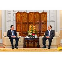 Encontro do Chefe do Executivo com o governador da província de Shandong
