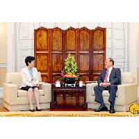 行政長官賀一誠與山東省政協主席葛慧君會面