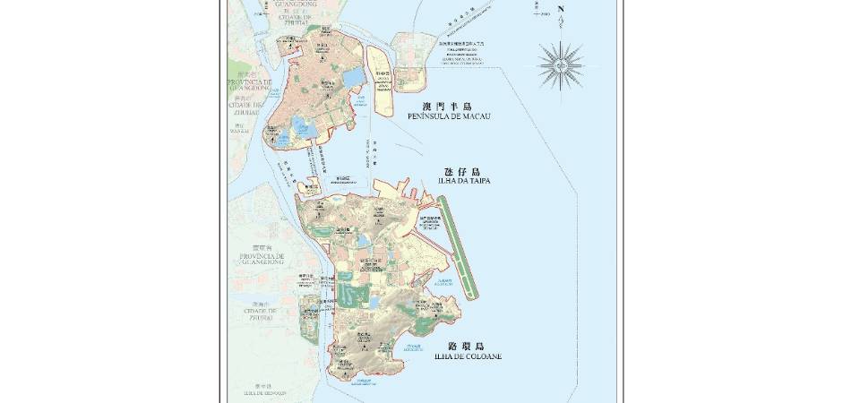 公布最新的澳门特别行政区海岸线