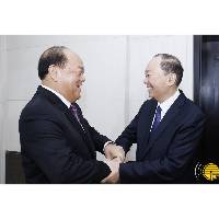 行政长官贺一诚访粤与广东省委书记黄坤明及省长王伟中会面