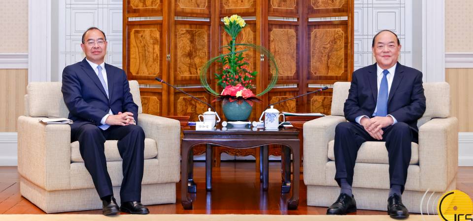 行政长官贺一诚会见国家应急管理部党委委员、副部长徐加爱