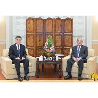 行政长官贺一诚与国家文旅部副部长张政会面