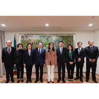 Delegação do Gabinete de Auditoria Nacional visitou RAEM e ministrou uma palestra de intercâmbio de trabalho