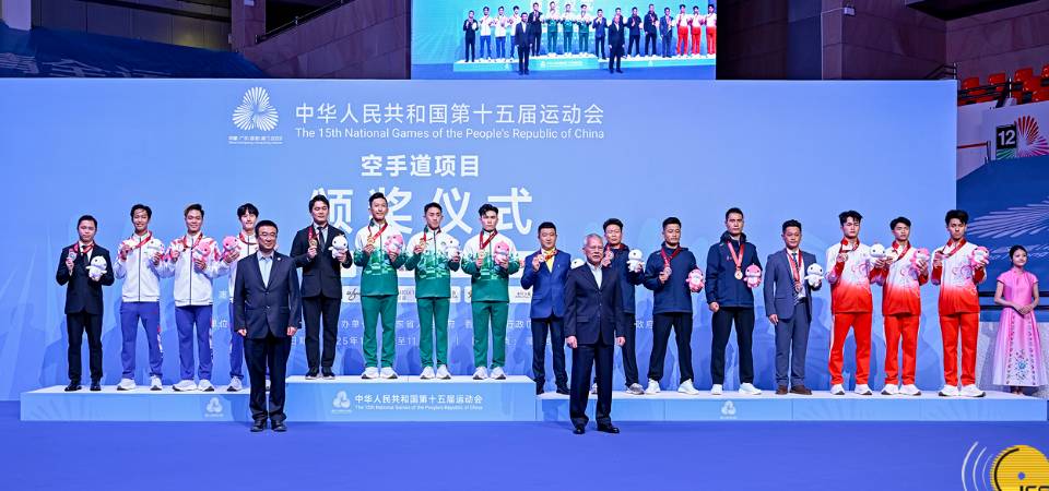 空手道隊奪男子團體型金牌 改寫全運會澳門獎牌歷史