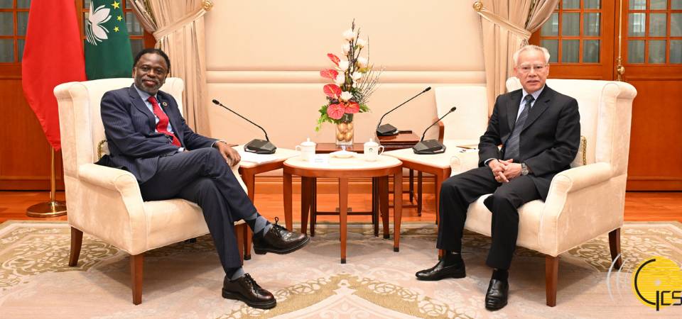 行政長官岑浩輝與聯合國大學校長兼聯合國副秘書長奇利齊·馬瓦拉會面