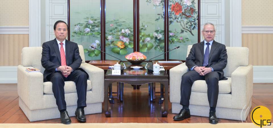 行政長官岑浩輝會見全國政協常委、港澳台僑委員會主任劉賜貴率領的粵港澳大灣區調研組