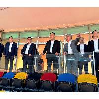 第十五屆全國運動會廣東賽區執行委員會主任、廣東省副省長劉紅兵率團來澳考察澳門賽區比賽場館