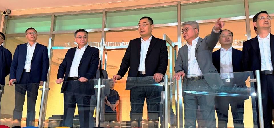 第十五屆全國運動會廣東賽區執行委員會主任、廣東省副省長劉紅兵率團來澳考察澳門賽區比賽場館