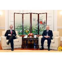 行政長官岑浩輝與葡萄牙國務部長兼外交部長保羅‧蘭熱爾會面