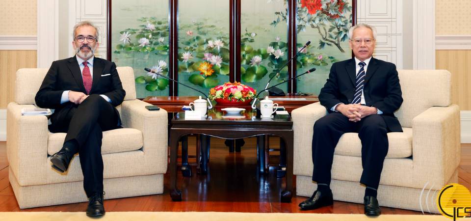 行政長官岑浩輝與葡萄牙國務部長兼外交部長保羅‧蘭熱爾會面