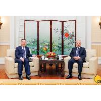 行政長官岑浩輝會見中共重慶市委常委、統戰部部長商奎