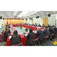 行政長官岑浩輝就制定明年施政方針聽取勞工、鄉團、社會服務社團代表意見