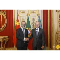 行政长官岑浩辉与葡萄牙国务部长兼外交部长 保罗•兰热尔会面