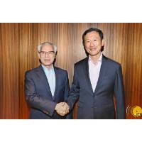 行政長官岑浩輝與新加坡社會政策統籌部長 兼保健衛生部長王乙康會面